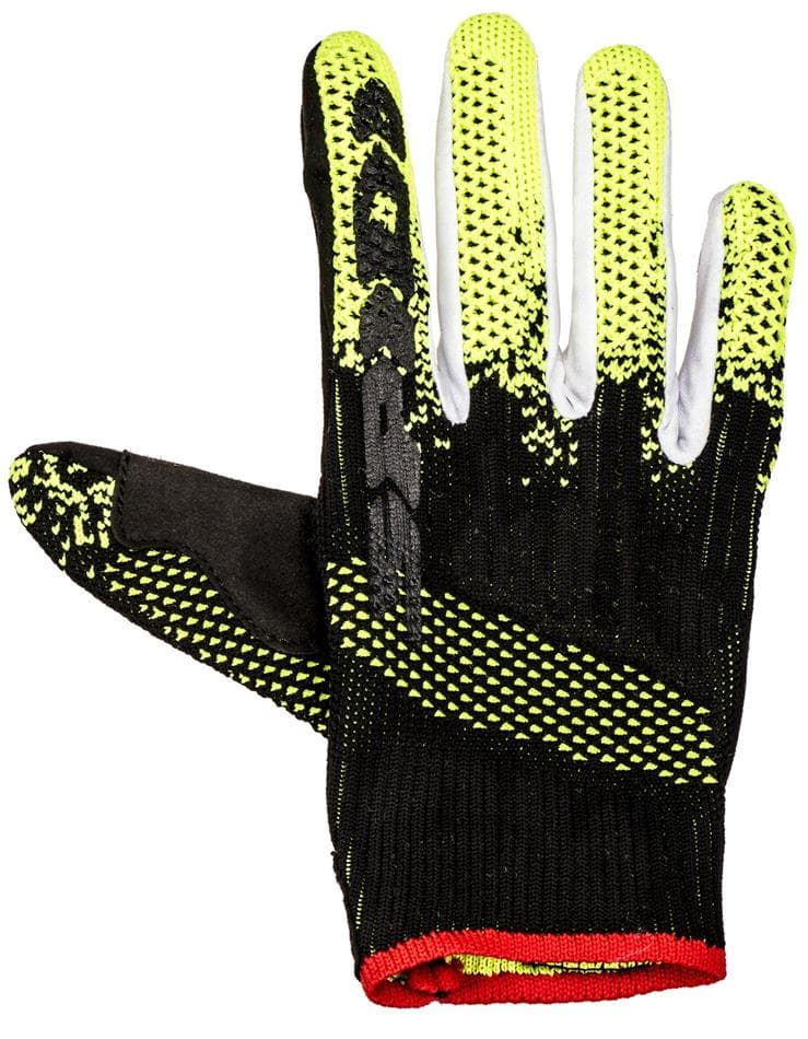 Rukavice X-KNIT (čierna/žltá fluo, veľ. S) 1