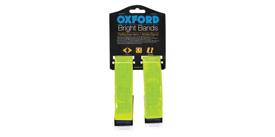 Reflexné pásky Bright Bands na suchý zips (žltá fluo, pár)