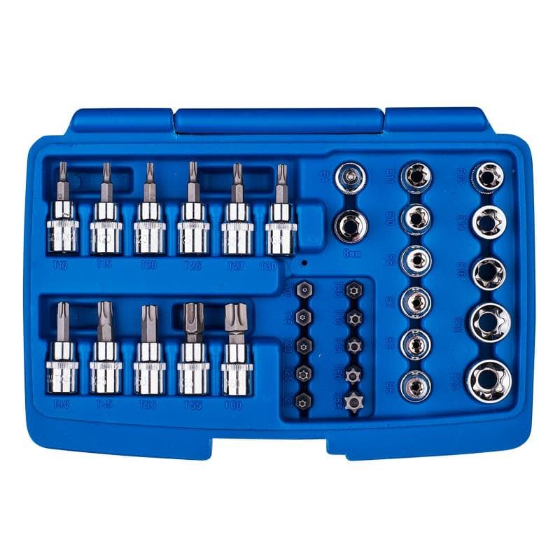 Sada bitov a násad TORX 1/4, 3/8, 1/2 34 diel. 1