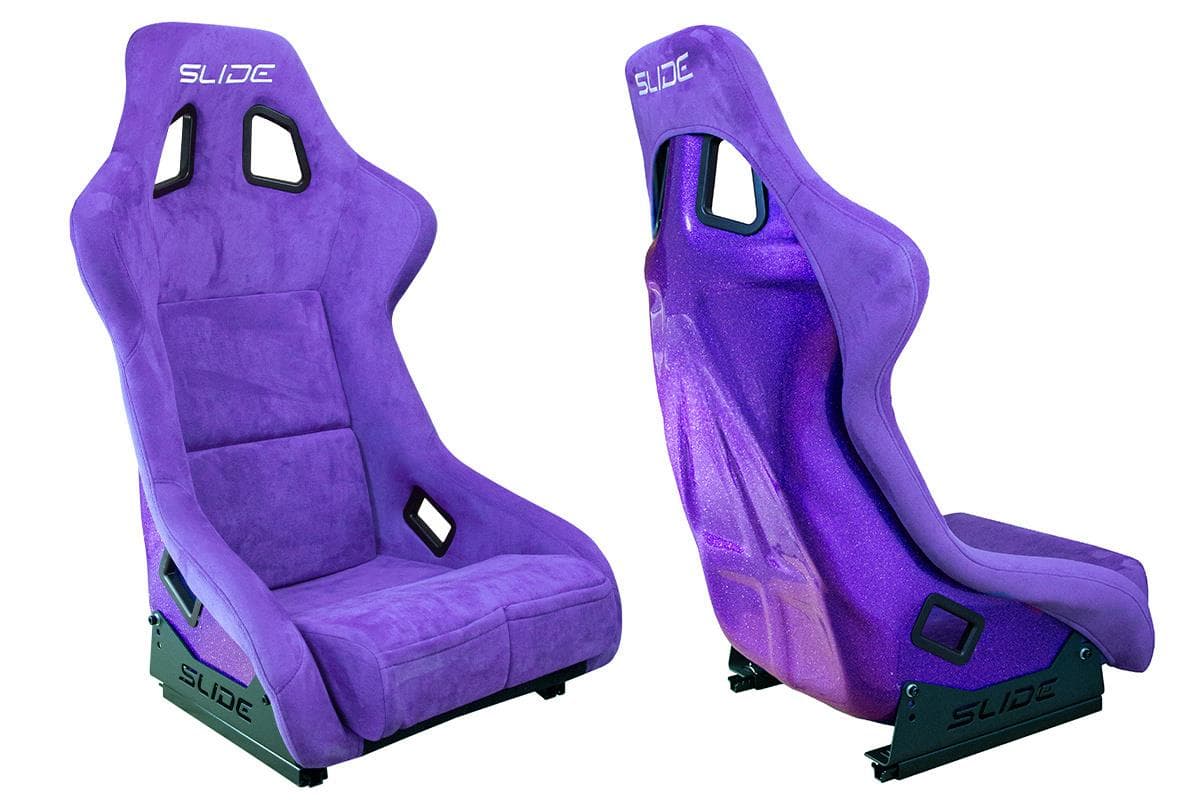 Športová sedačka SLIDE KS2 Premium Purple Suede Purple Glitter 1