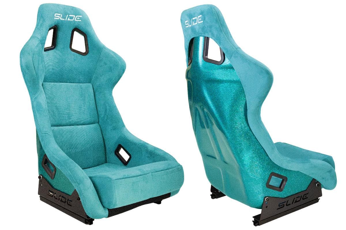 Športová sedačka SLIDE KS2 Premium Sea-Blue Welur & Sea-Blue Glitter 1