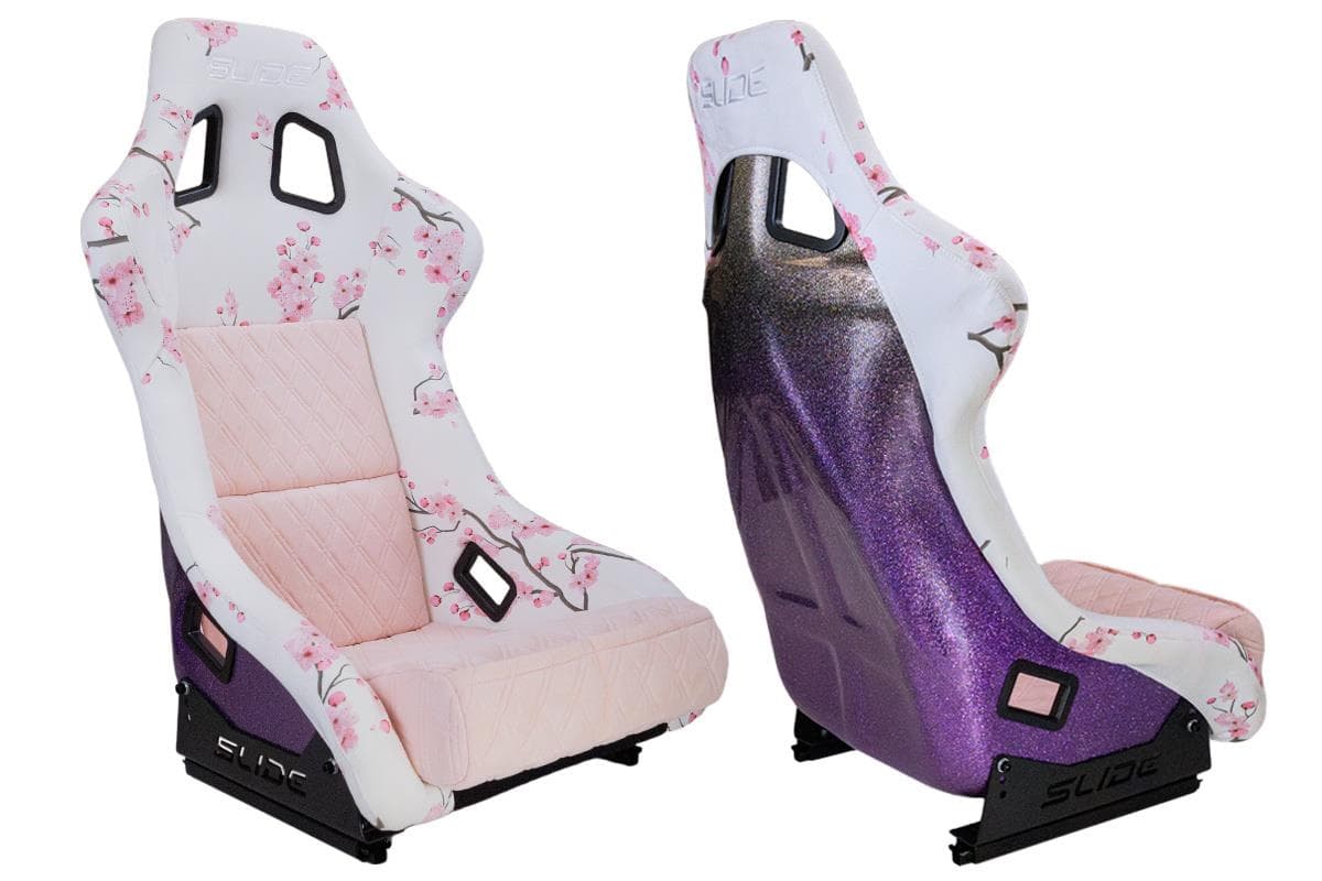 Športová sedačka SLIDE KS2 Premium Light Pink & Grafic Welur Gradient Glitter 1