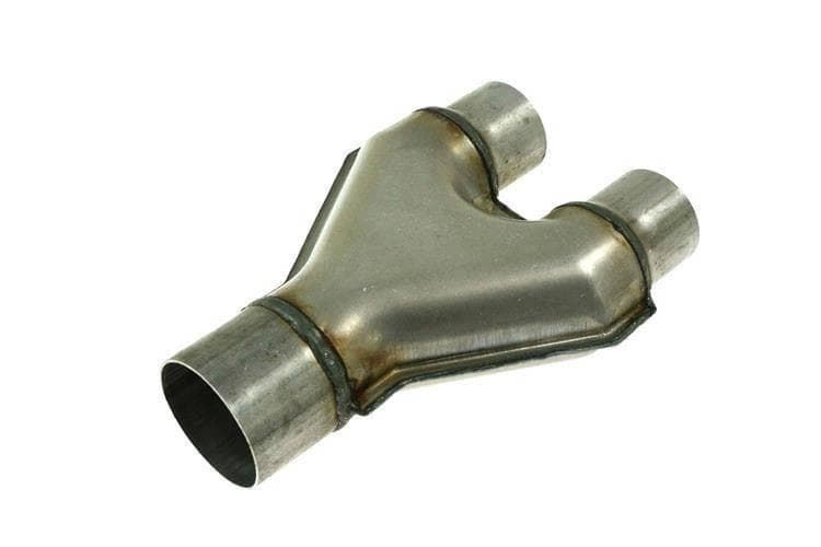 Výfuková rozbočka Y-PIPE 2"–2,5" – nerezová oceľ 1
