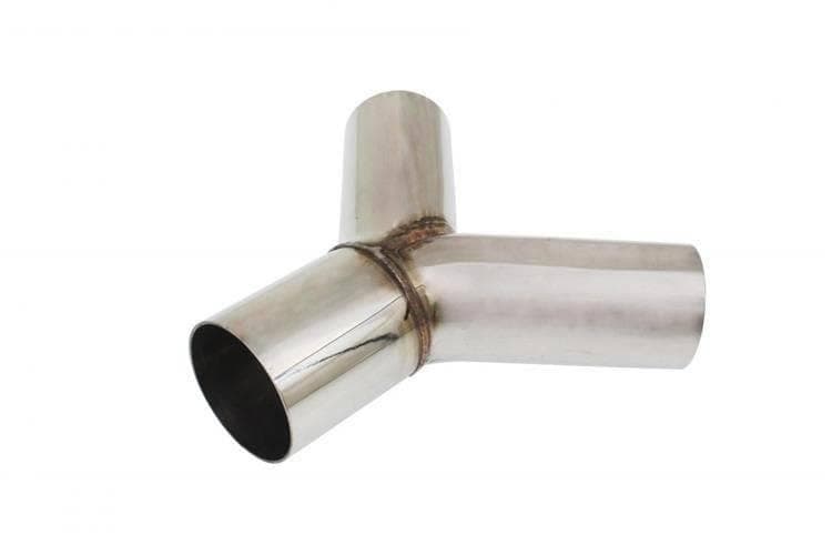 Výfukový T-kus 90° – 51/51 mm, nerezová oceľ 304SS 1