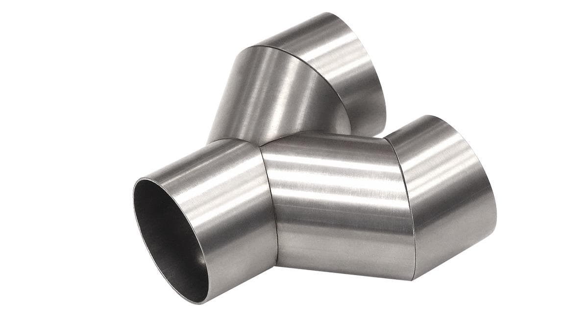 Výfuková rozbočka Y-PIPE 60 mm – 2,35" vstup/výstup, nerezová oceľ