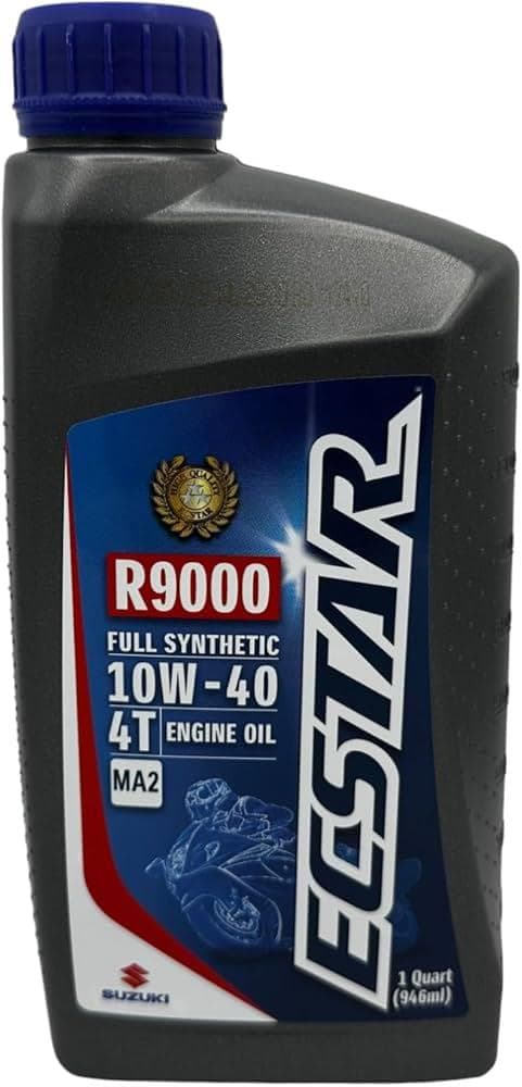 Olej Suzuki ECSTAR R9000 10W40 1L 4T, SN/MA-2, JASO T903, FULL SYNTHETIC - moto 1