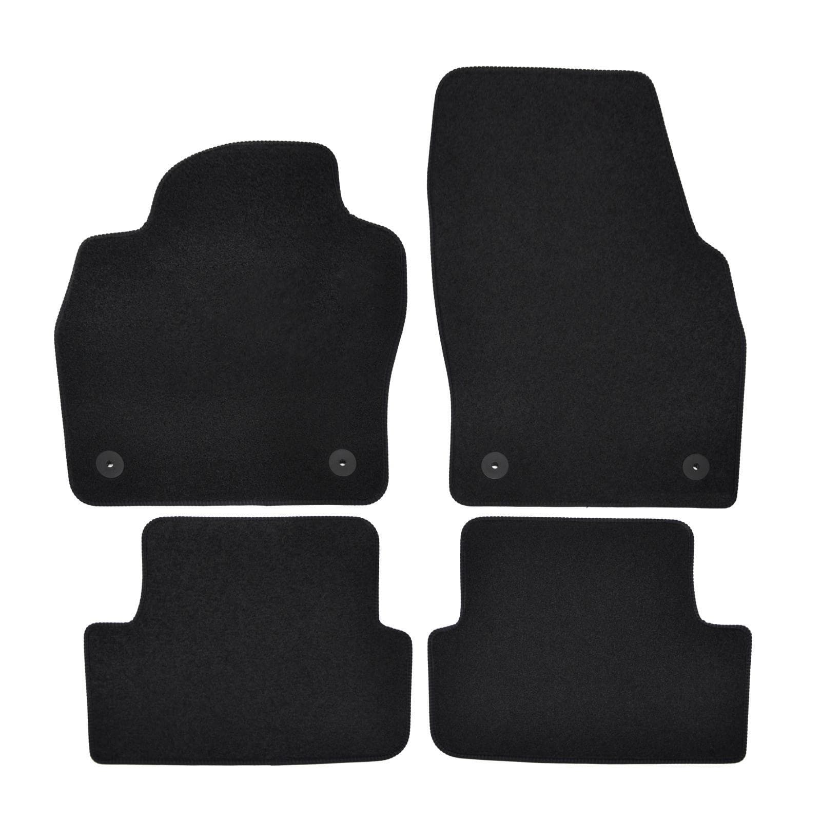 Premium black velúrové autokoberce Audi/VW 1