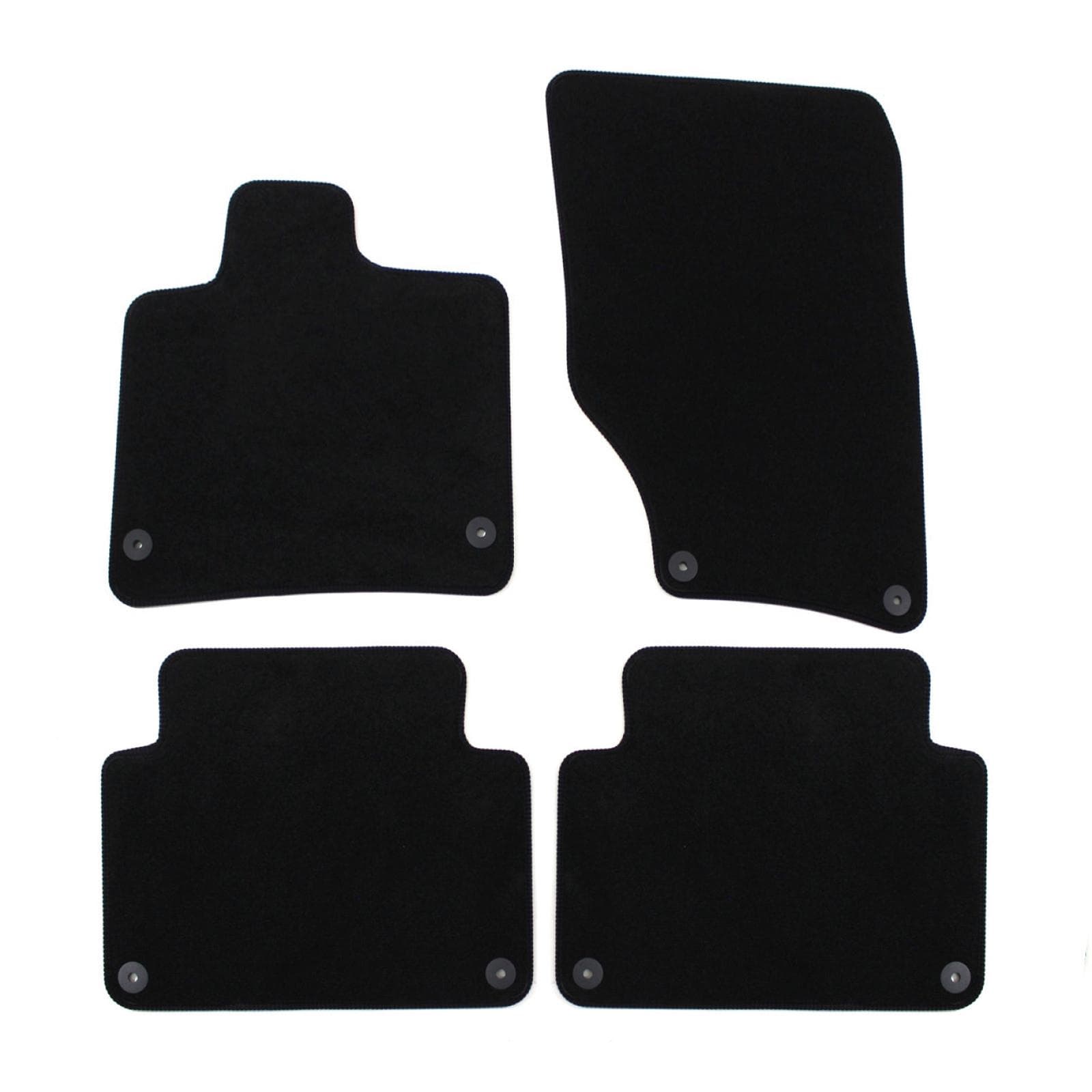 Premium black velúrové autokoberce Audi Q7 7seats 2018- 6ks 1