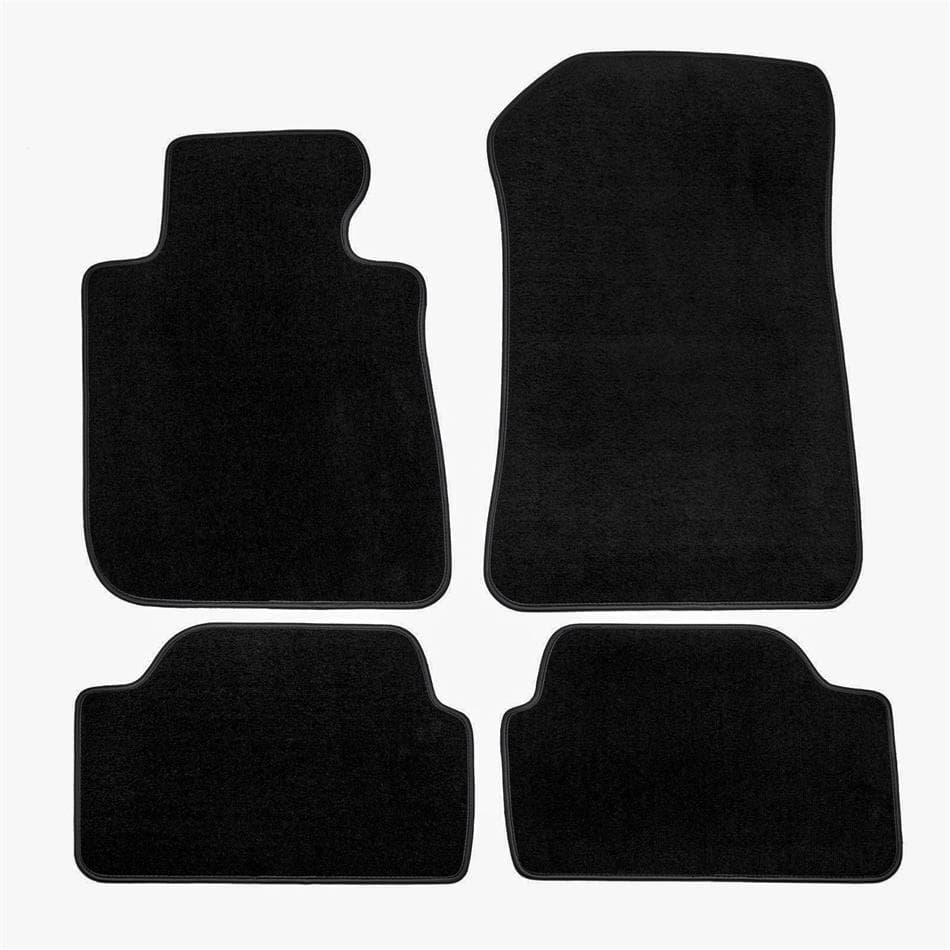 Premium black velúrové autokoberce BMW 1 E87 2004-2011 4ks