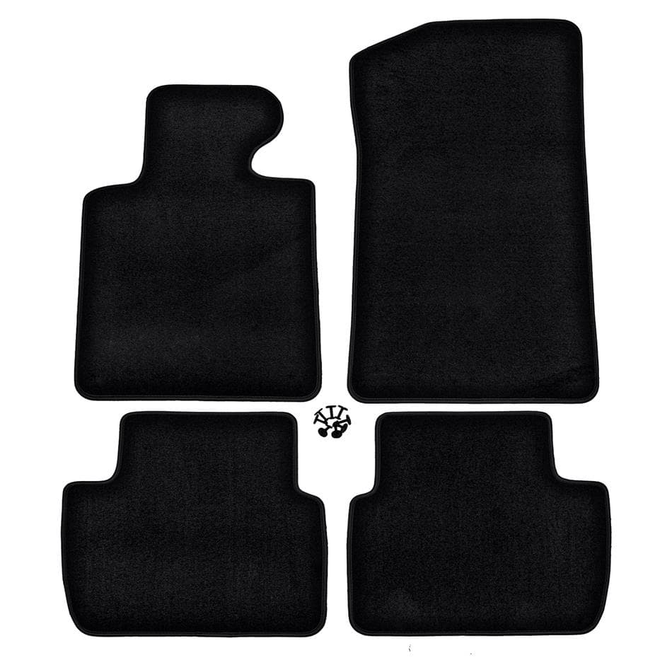 Premium black velúrové autokoberce BMW 3 E46 1998-2006 4ks