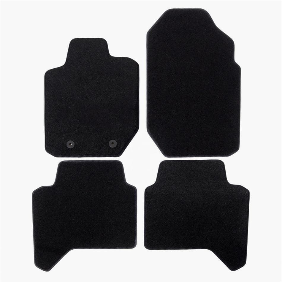 Premium black velúrové autokoberce Ford Ranger T6/T7 2013- 4ks