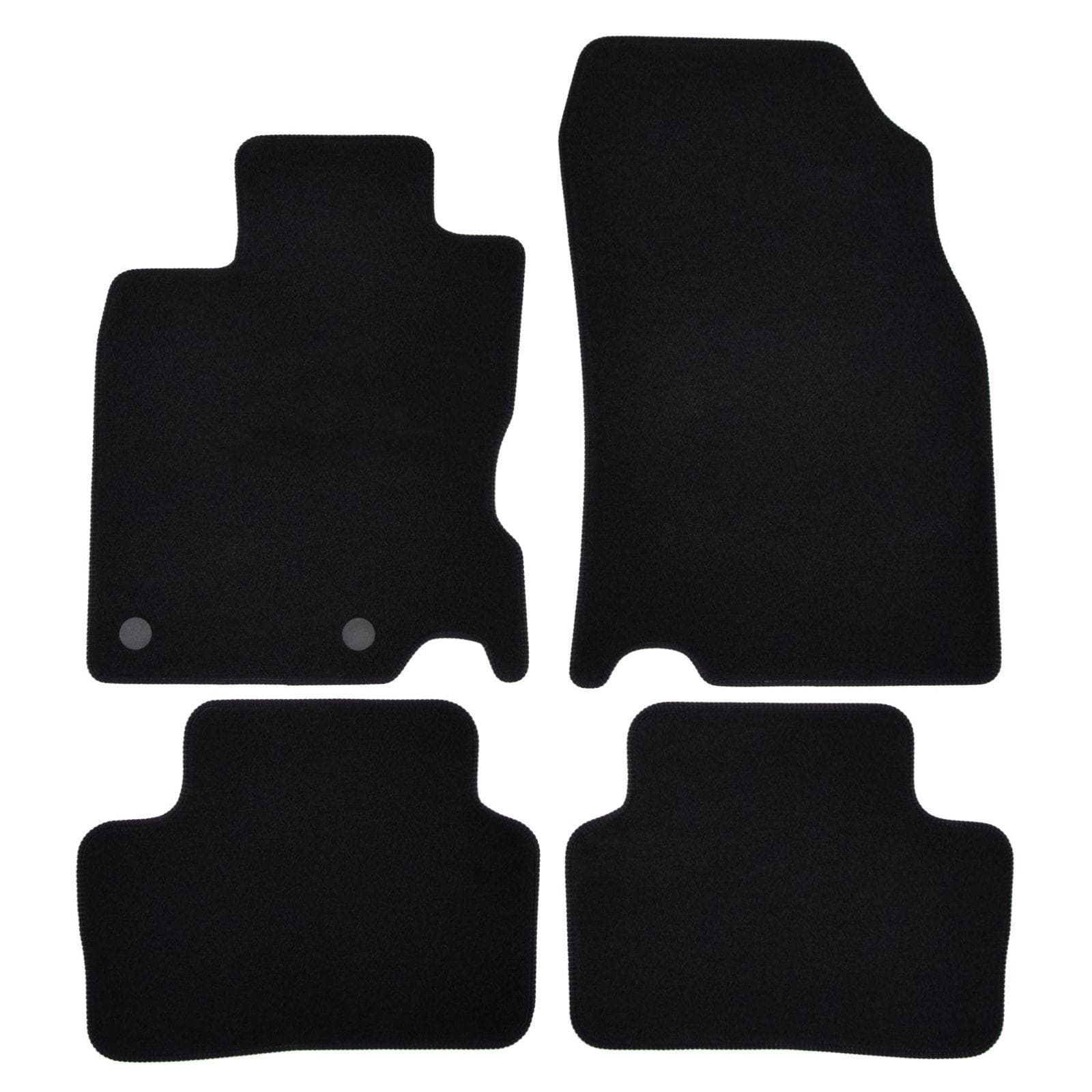 Premium black velúrové autokoberce Nissan Qashqai J11 2014-2020 4ks