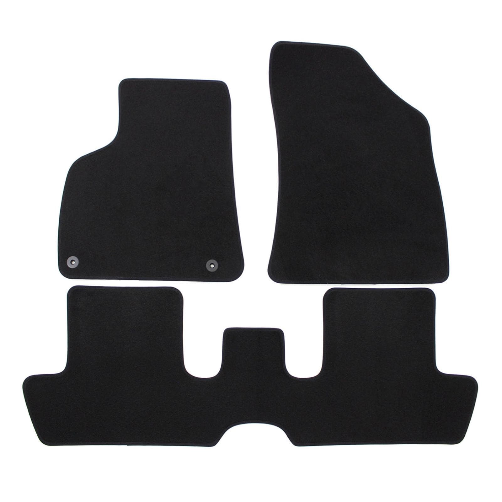 Premium black velúrové autokoberce Peugeot 3008 2009-2016 4ks 1