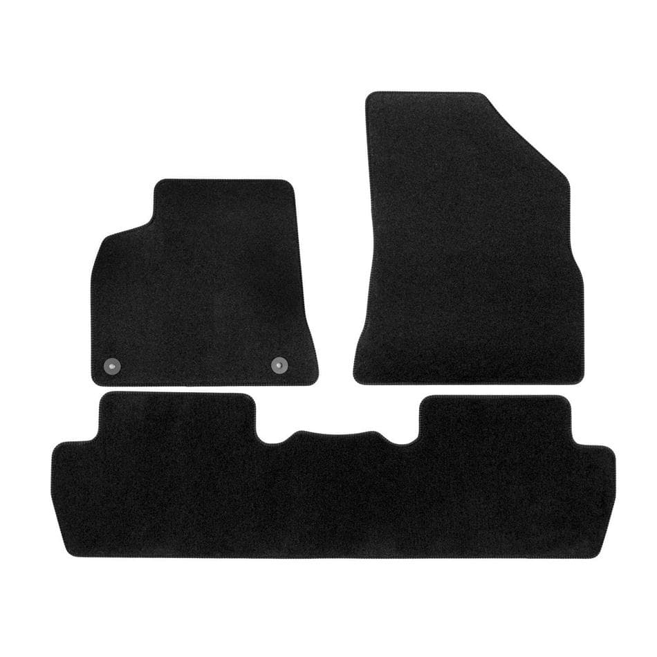 Premium black velúrové autokoberce Peugeot 5008 2009-2016 4ks