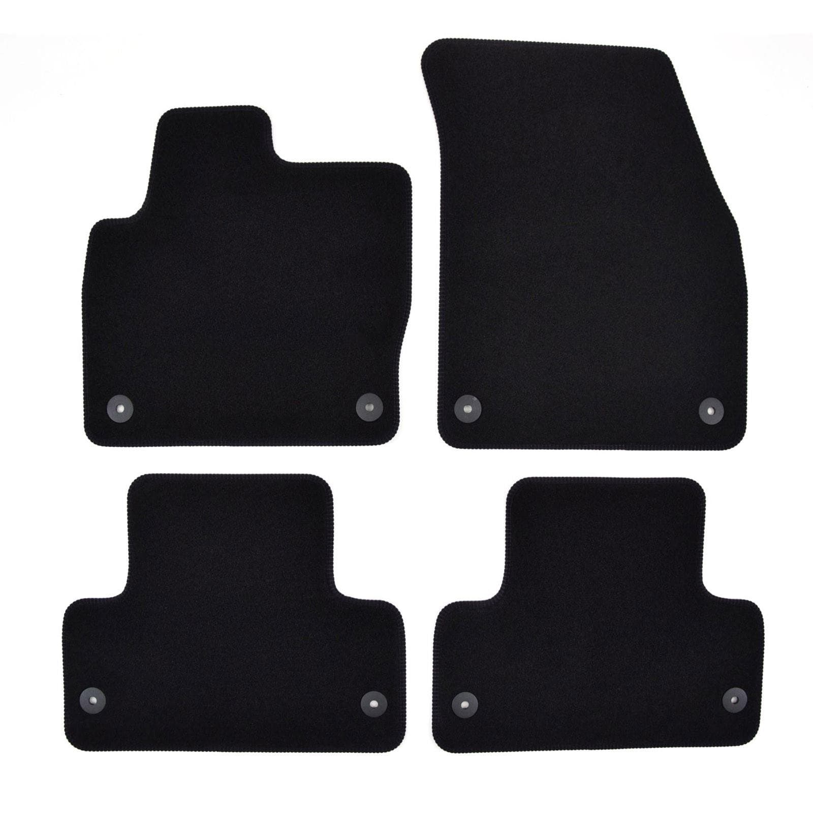 Premium black velúrové autokoberce Land Rover Evoque 2011-2019 4ks 1