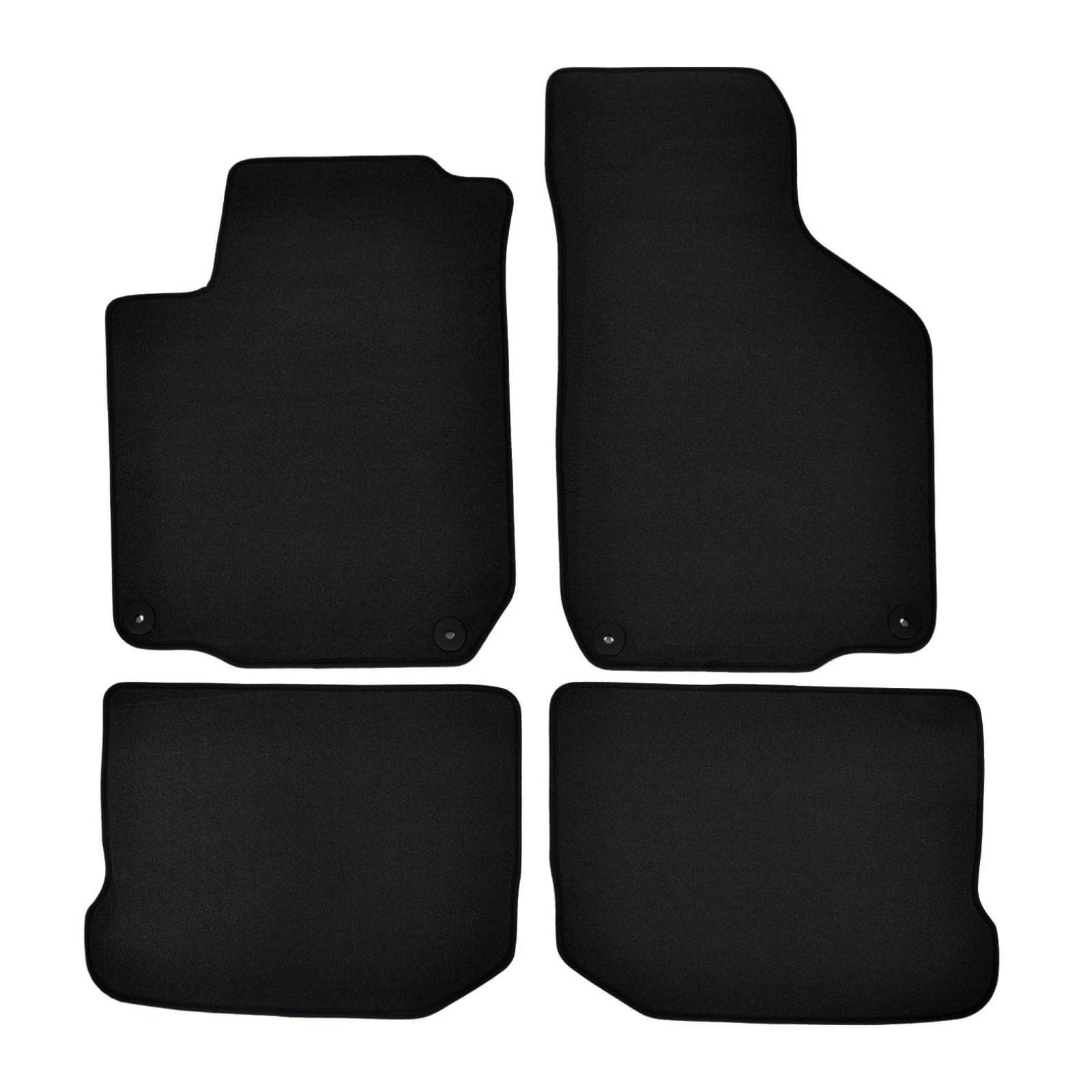 Premium black velúrové autokoberce VW Golf IV 1997-2003 4ks 1