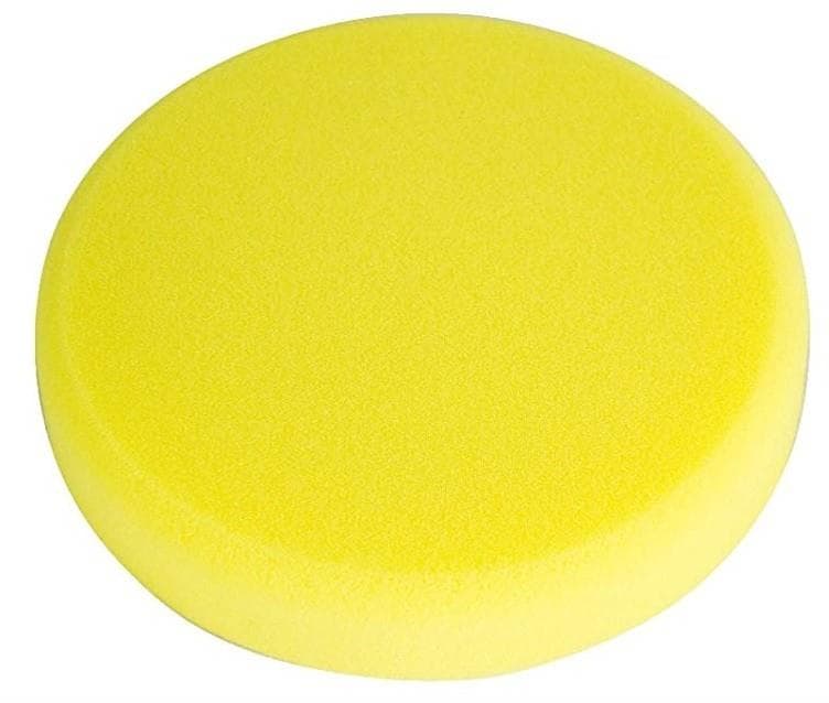 Žltý hobby leštiaci kotúč na suchý zips stredný, priemer 150mm 1