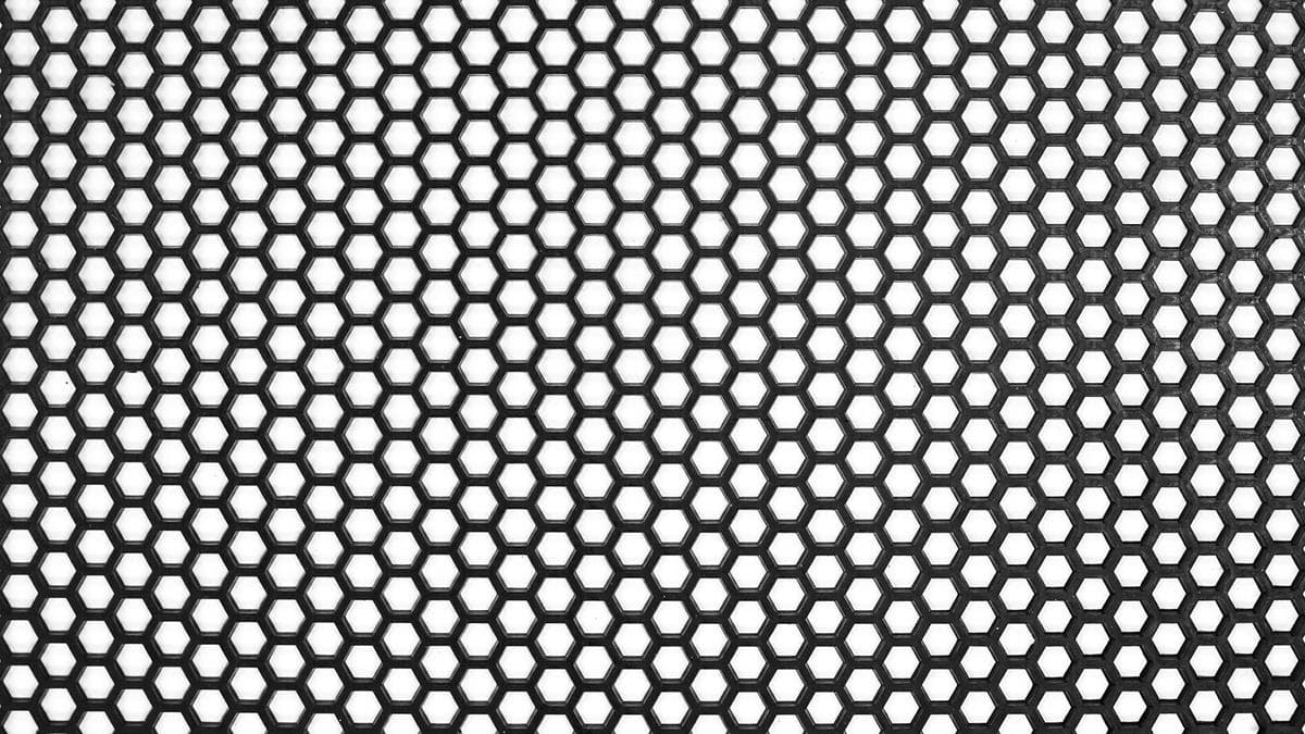ABS sieťková mriežka Honey Comb čierna 120 x 40 cm 10 x 8 mm SLIDE PP-SI-031 1