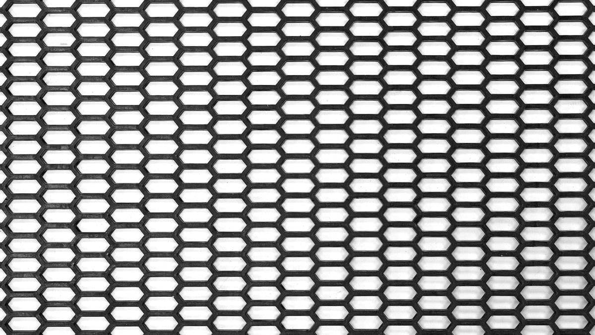 ABS sieťková mriežka Honey Comb čierna 120 x 40 cm 20 x 8 mm SLIDE PP-SI-035 1