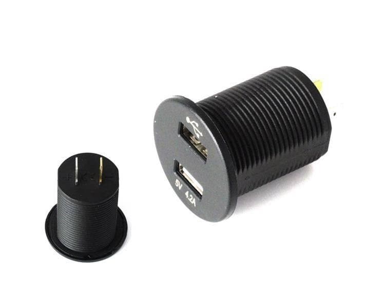 Zásuvka 12 / 24V 2×USB 4,2A 1