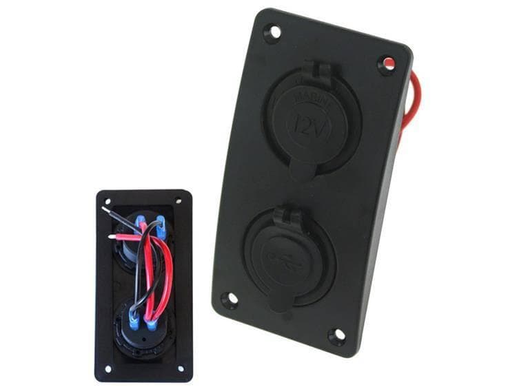 Duálny panel 1×USB 3,1 A, 1×Z