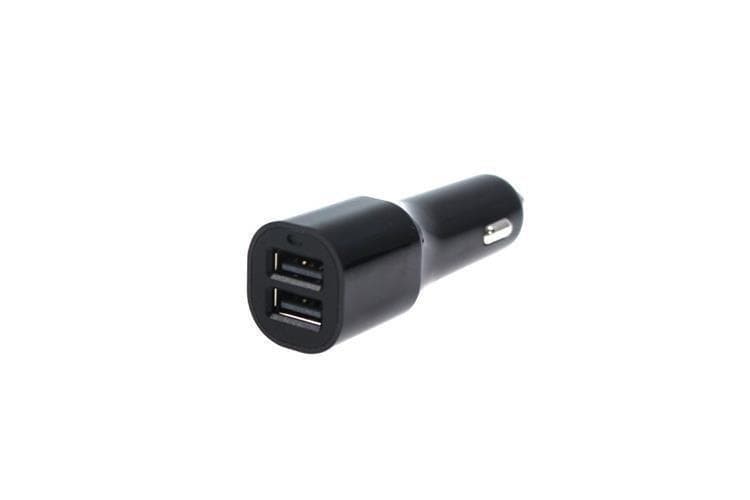 Nabíjačka do auta 12-24V 2xUSB 2.4A, čierna, Typ 2