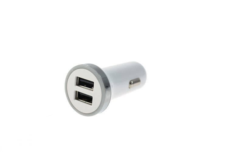 Nabíjačka do auta 12-24V 2xUSB 2.4A, biela, Typ 2 1