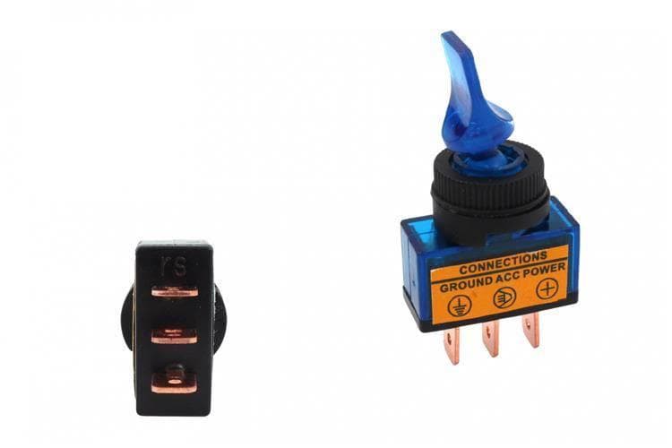 Páčkový vypínač Led modrý 1