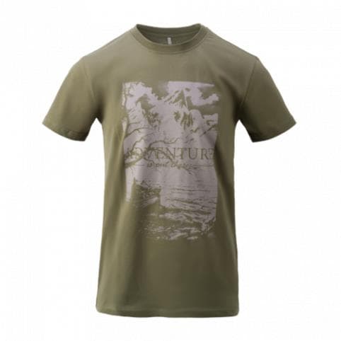 Tričko Adventure is Out There, olive green, Helikon-Tex 1