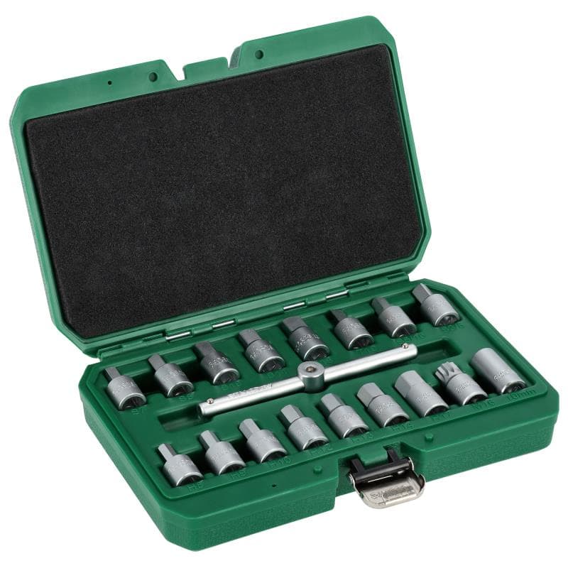 Kľúče na vypúšťacie olejové zátky - 3/8″ sada 18 kusov 1