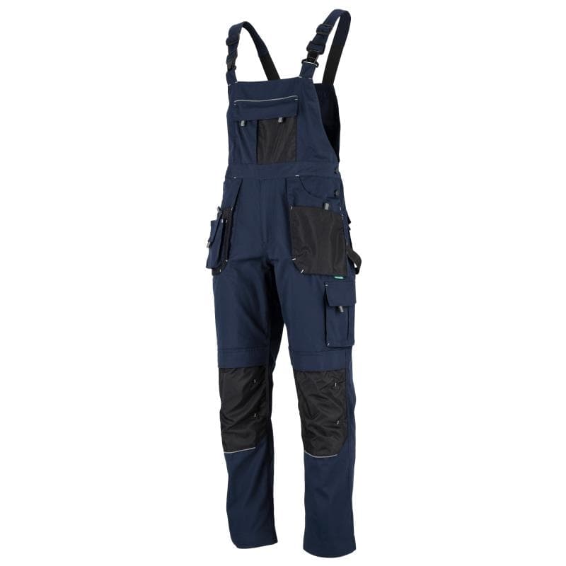 Monterkové nohavice s trakmi BASIC LINE námornícka modrá XXXL