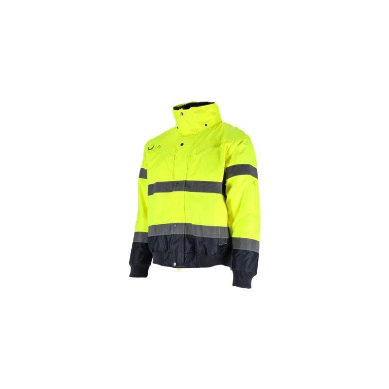 Zateplená bunda BOMBER 3v1 žltá 3XL