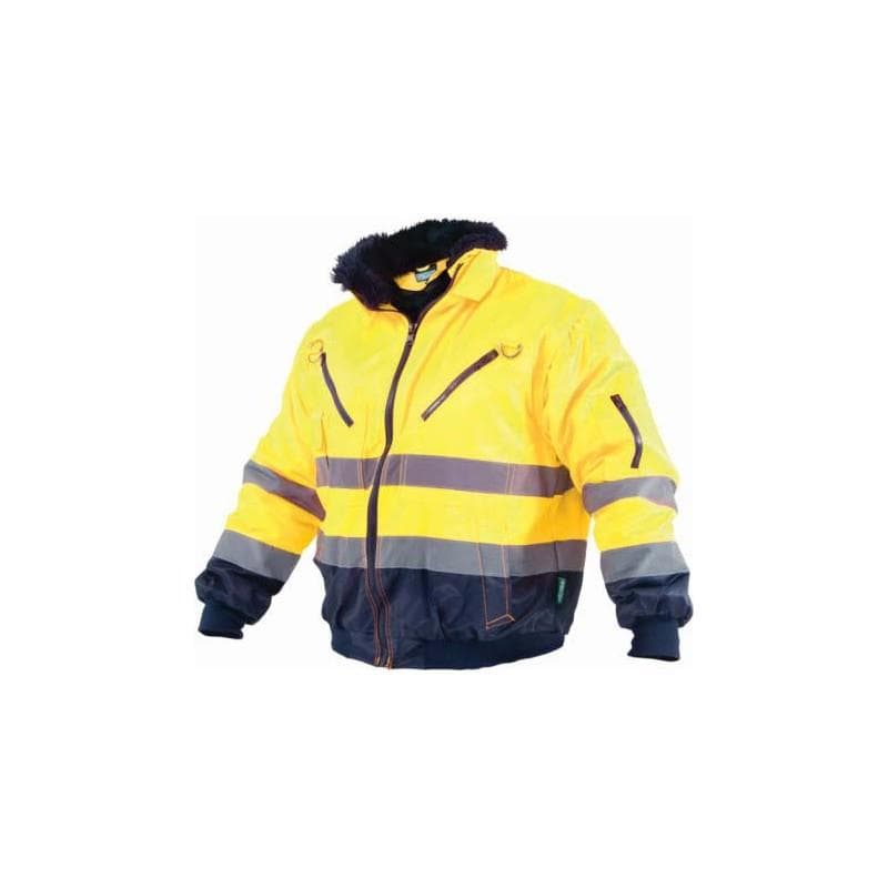 Pilotná bunda zateplená, multifunkčná 3v1 Hi - Vis - M žltá 1