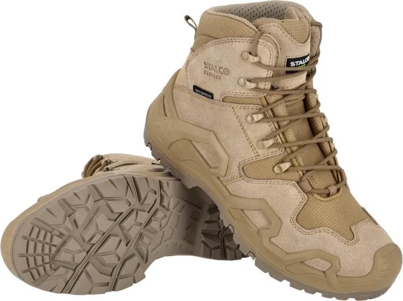Topánky pracovné DEFENDER HIGH OB, tmavobéžová, veľ. 41 1