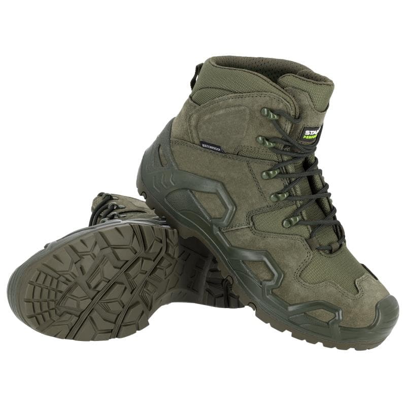 Topánky pracovné DEFENDER HIGH OB, olivovo-zelená, veľ. 38 1
