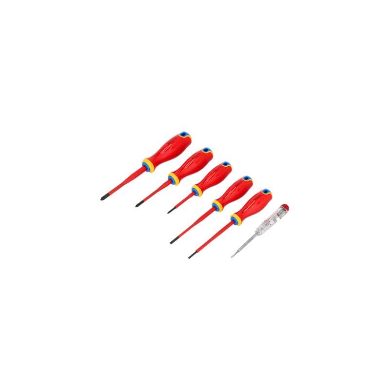 Elektrikárske skrutkovače set 6 kusov. oceľ S2, 1000V - S-12280 1
