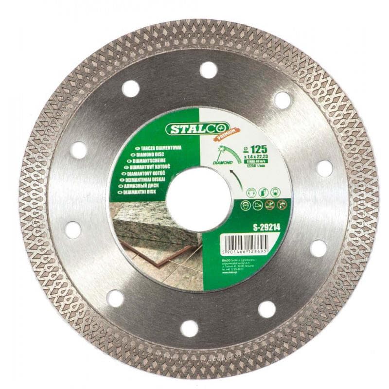Diamantový kotúč na keramiku
keramiku Ø125 x 1,4 x 22,23 mm 1/50/100 - S-29214