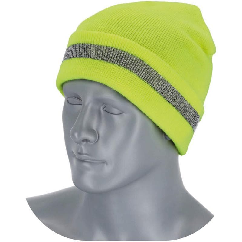 Reflexná čiapka FLUO 54-62 ONE SIZE žltá