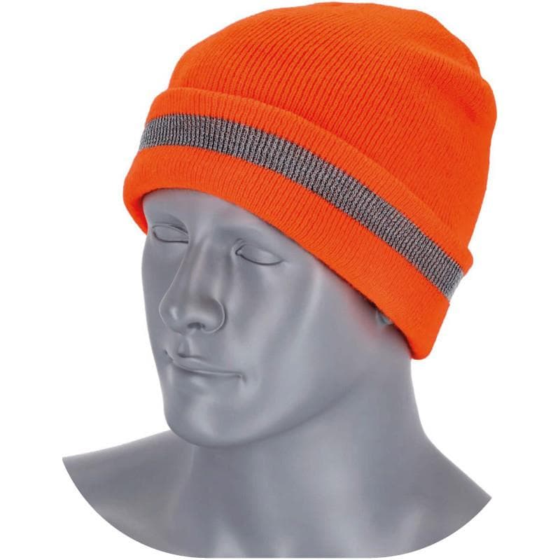 Reflexná čiapka FLUO 54-62 ONE SIZE oranžová