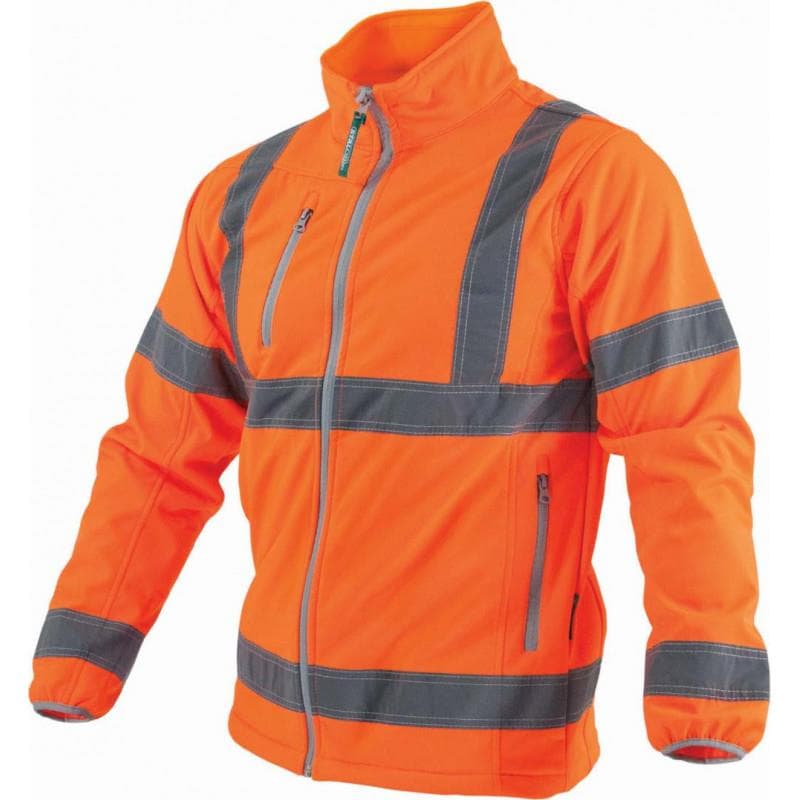 Reflexná softshellová bunda XL oranžová 1/10 - S-44047 1