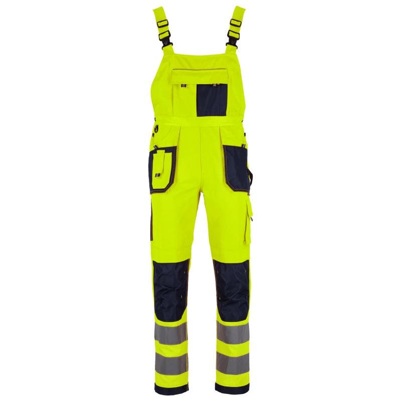Nohavice pánske s trakmi - BASIC NEON LINE žlté - S 1