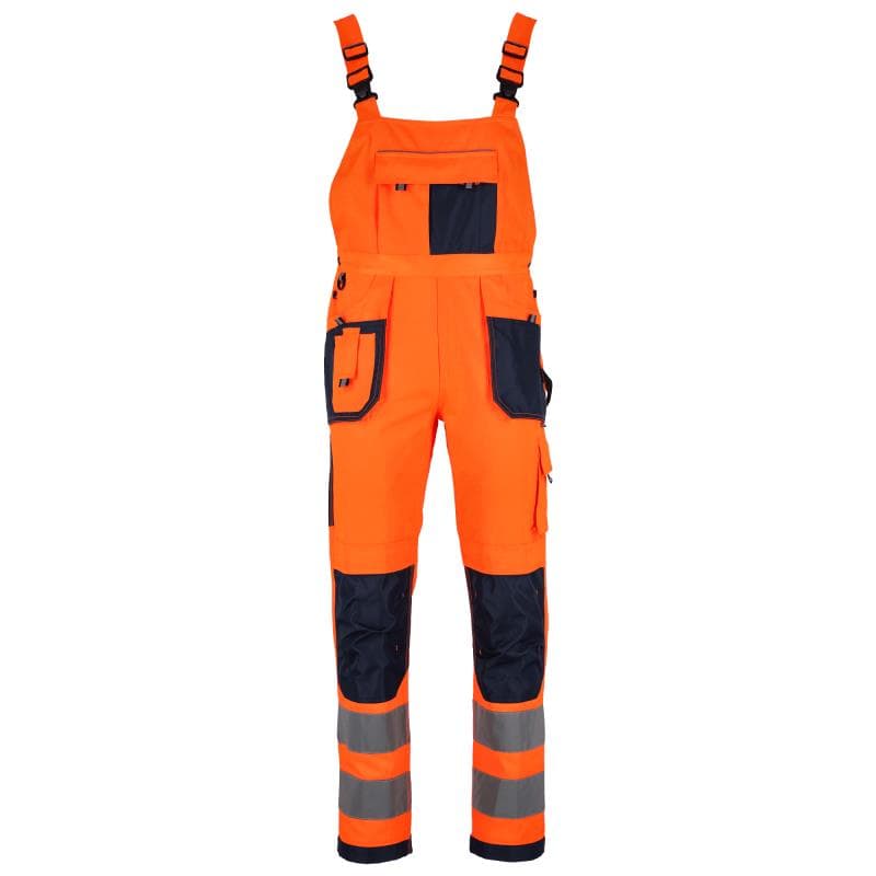 Nohavice pánske s trakmi - BASIC NEON LINE oranžové - L 1
