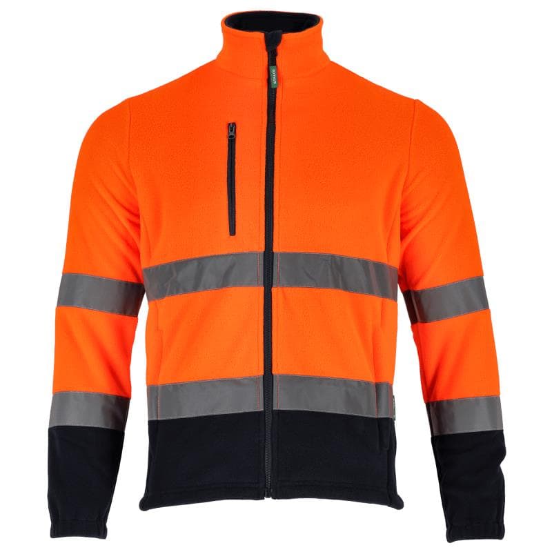 Pánska fleece mikina - BASIC NEON LINE oranžová - XXXL 1