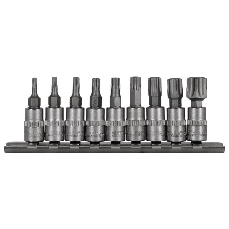Sada bitov TORX, 1/4', 9 ks - S-54019 1
