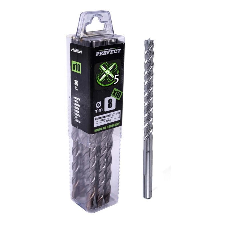 Vrták do betónu SDS-PLUS X5 X-PACK
PACK Ø 10,0 x 160 mm, bal. 10 ks 1/8 - S-71492 1