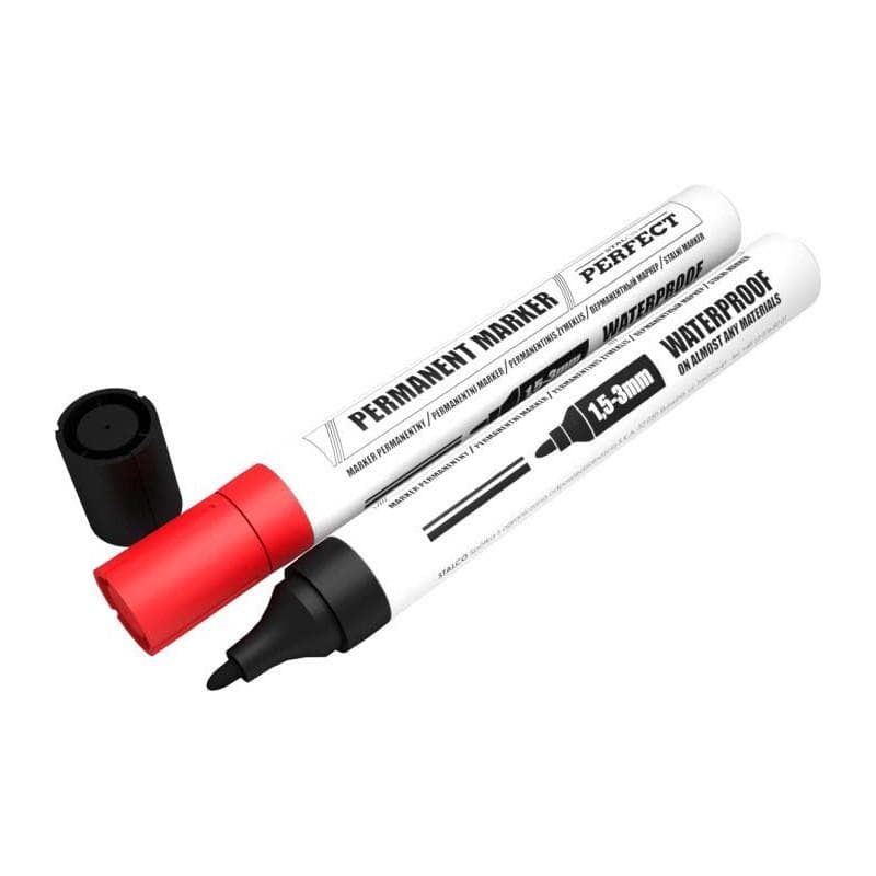 Značkovač nezmazateľný červený 1/10 - S-76023