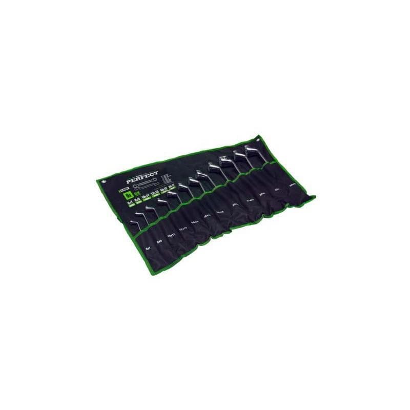 Kľúče ploché-očkové ohnuté 6 - 22 mm, 8 prvkov 1/16 - S-76762 1