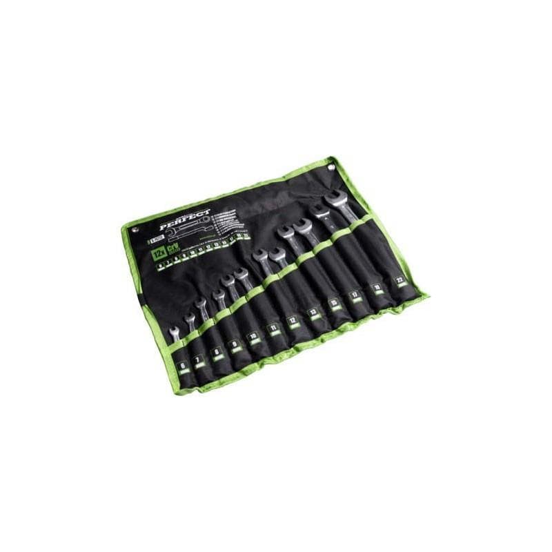 Kľúče ploché-očkové vyhnuté 6 - 22 mm, 12 prvkov 1/16 - S-76772 1