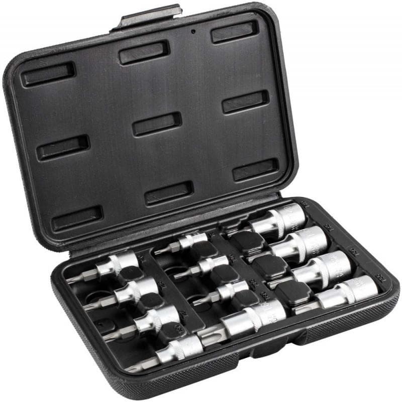 Sada nádstavcov TORX 1/2" + 1/4" + 3/8", 12 prvkov 1/20 - S-77410 1