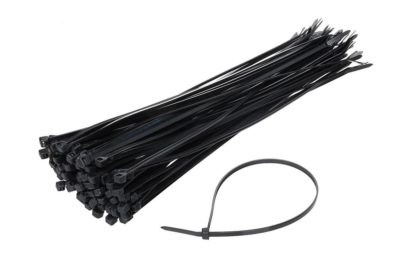 Sťahovacie pásky čierne 3,6x300mm - 100 ks - TK 3.6X300 1
